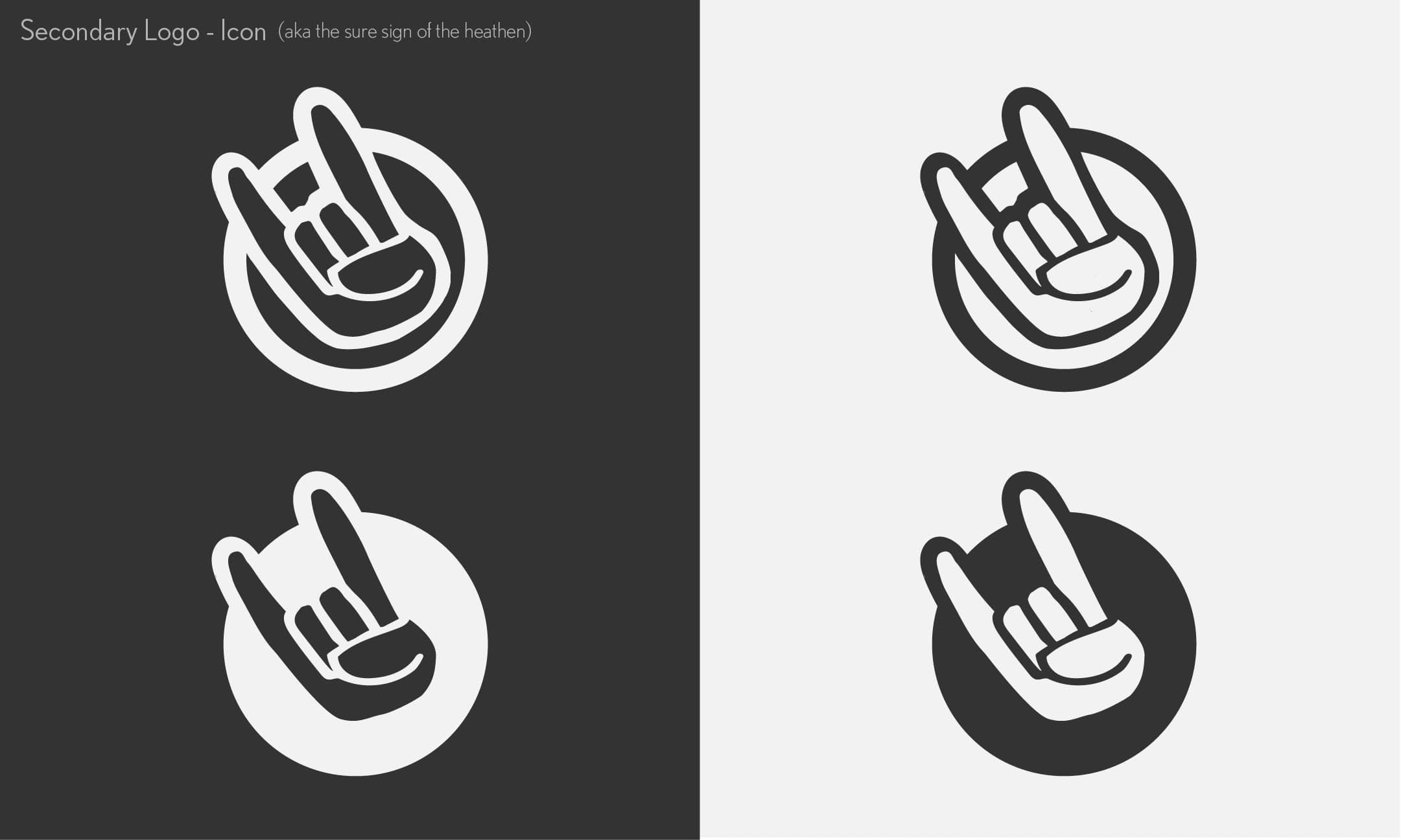House of Heathens Branding Guide: Secondary logo · Icon